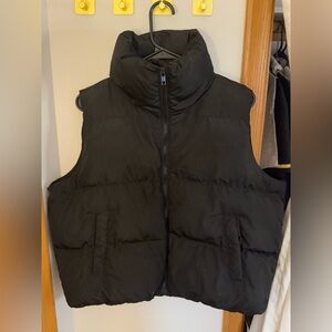 Black aesthetic, puffer jacket, size medium.